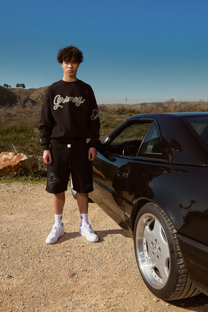 LONE HAND VINTAGE CREWNECK BLACK