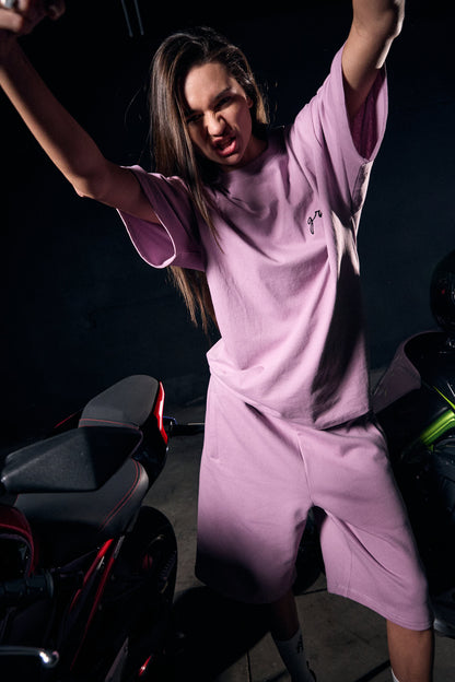 SAVAGE DOMAIN OVERSIZED TEE LILAC