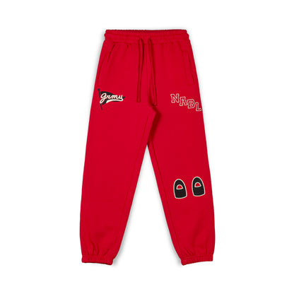 NABLUS SWEATPANTS DARK RED