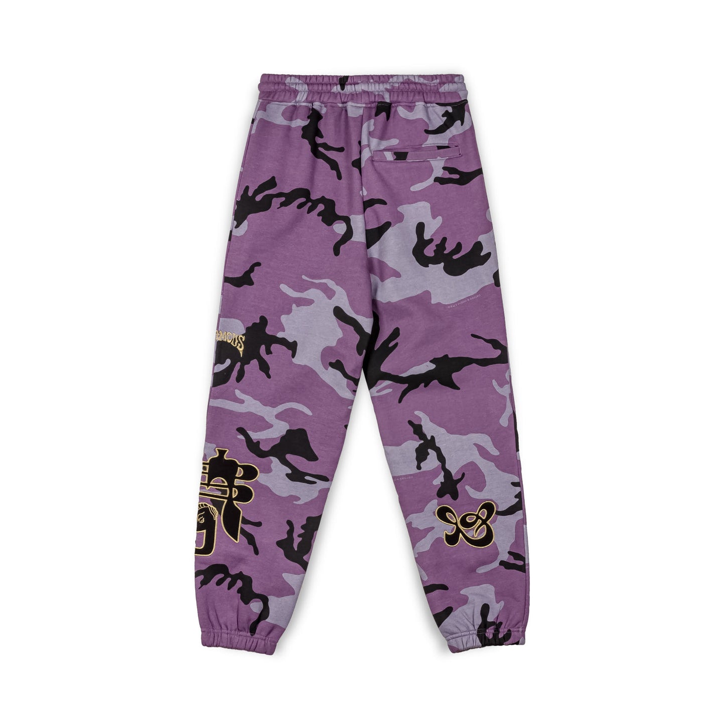 ALL OVER PRINT TUSKER TEMPLE SWEATPANTS PURPLE