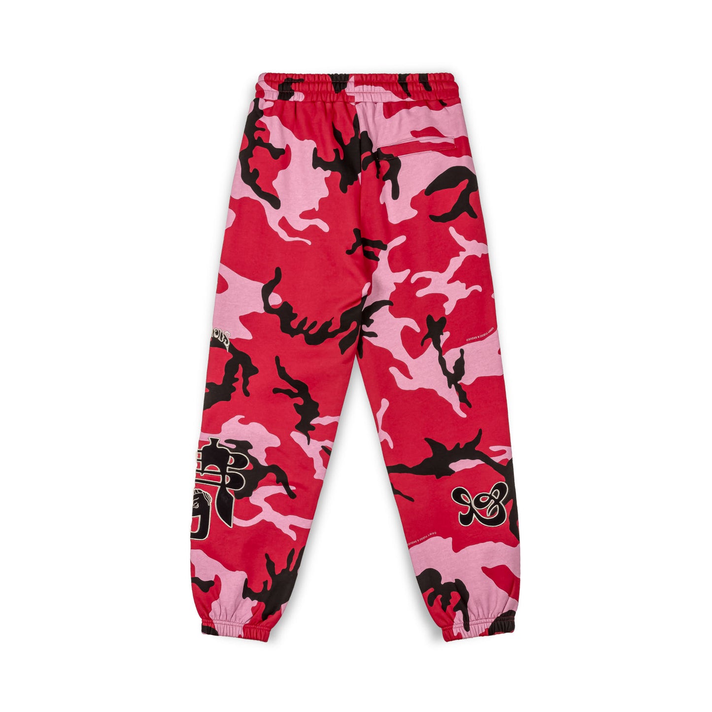 ALL OVER PRINT TUSKER TEMPLE SWEATPANTS RED