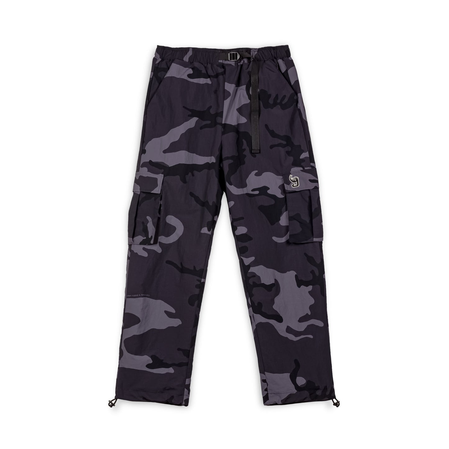 ALL OVER PRINT TUSKER TEMPLE TRACK PANTS BLACK