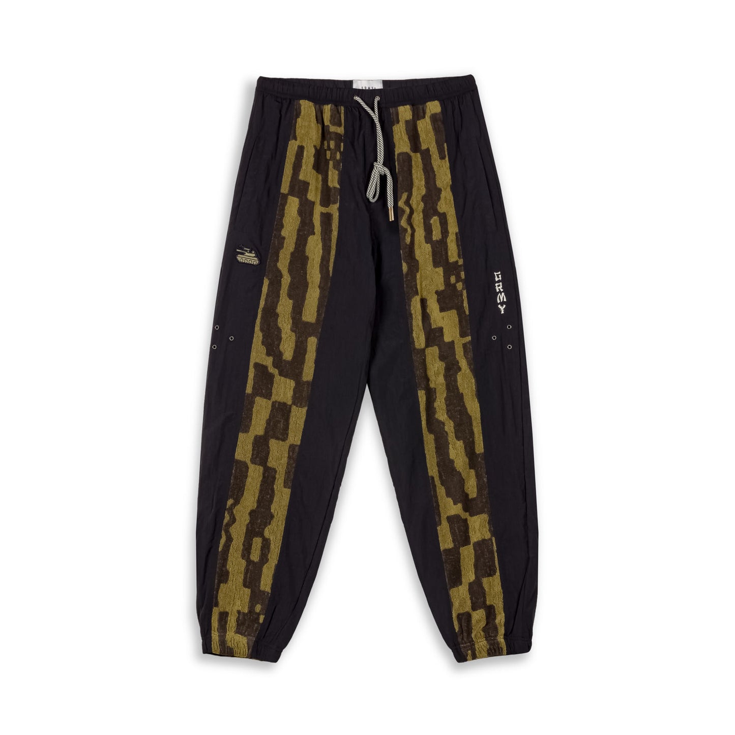 LUCKY DRAGON JACQUARD TRACK PANTS BLACK