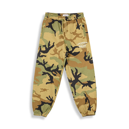 FOLLOW THE DOLLAR CAMO SWEATPANTS BROWN CAMO