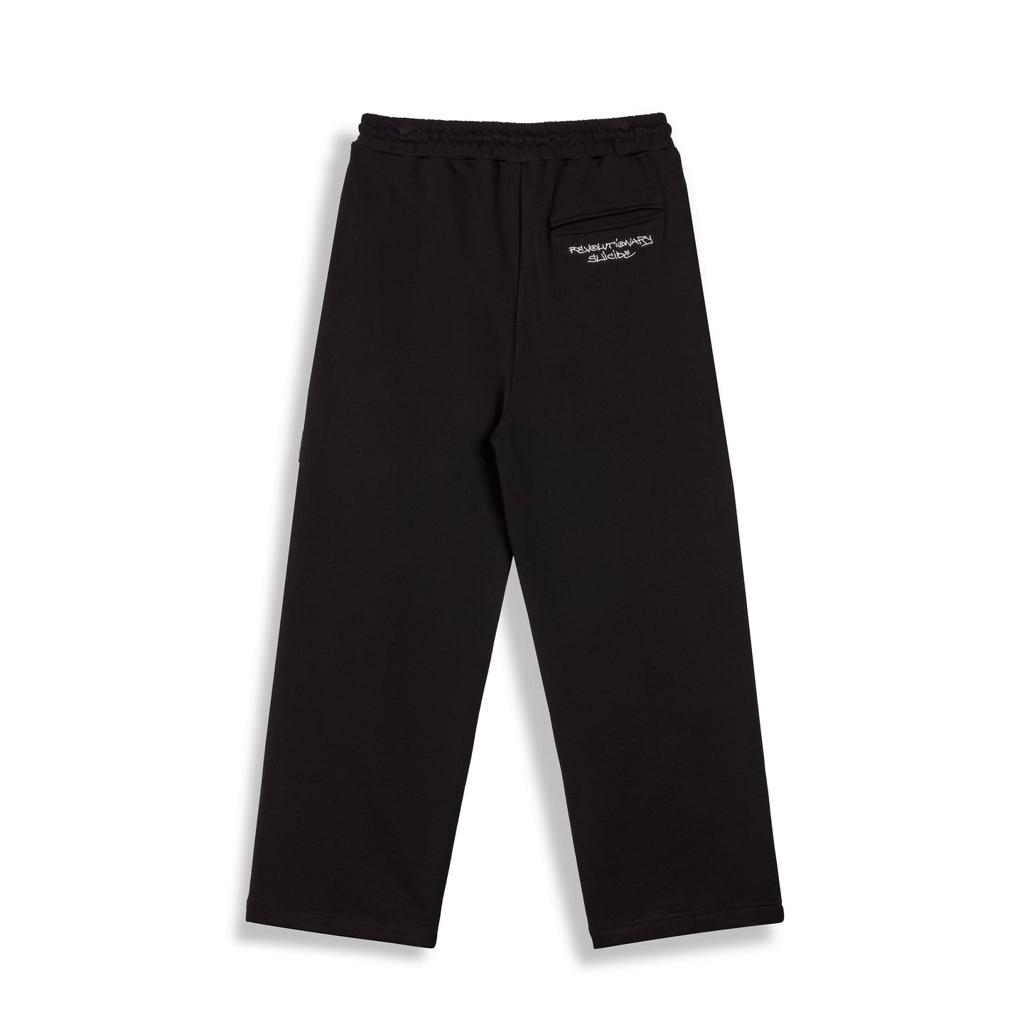 THE SHELTER WIDE LEG SWEATPANTS BLACK