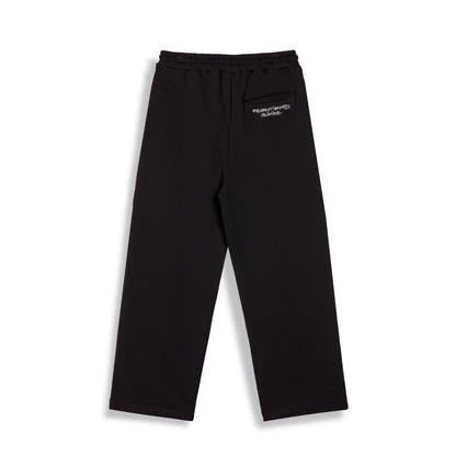 THE SHELTER WIDE LEG SWEATPANTS BLACK