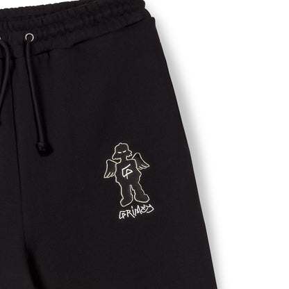 THE SHELTER WIDE LEG SWEATPANTS BLACK