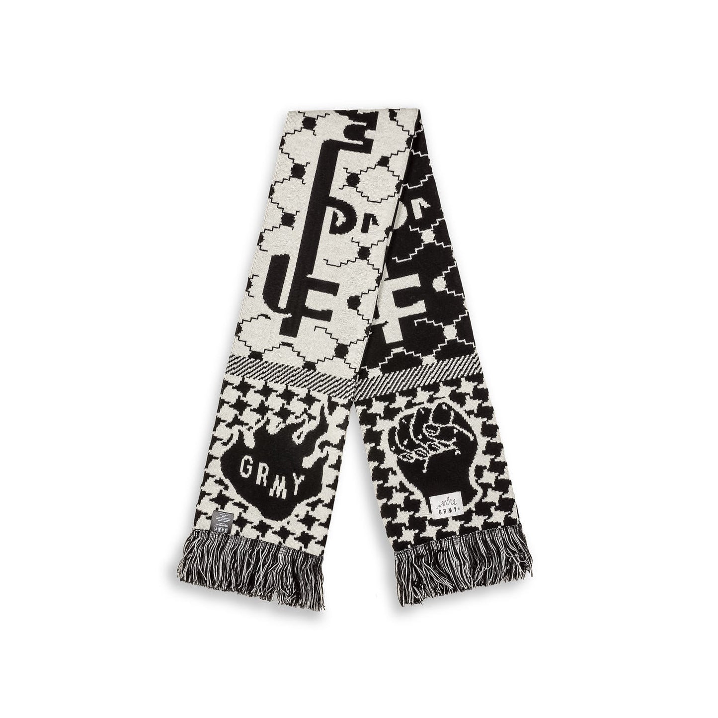 NABLUS LAND BACK SCARF BLACK