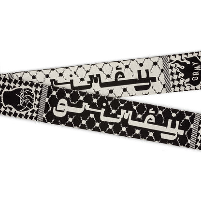 NABLUS LAND BACK SCARF BLACK