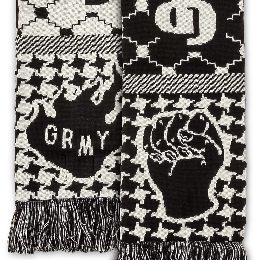 NABLUS LAND BACK SCARF BLACK