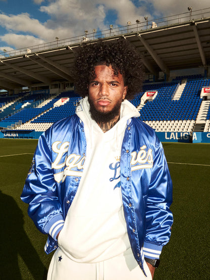 LEGA X GRMY WE ALWAYS DREAMING SATIN JACKET ROYAL BLUE