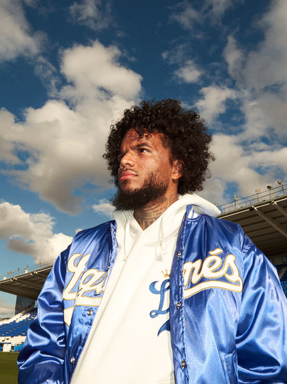 LEGA X GRMY WE ALWAYS DREAMING SATIN JACKET ROYAL BLUE