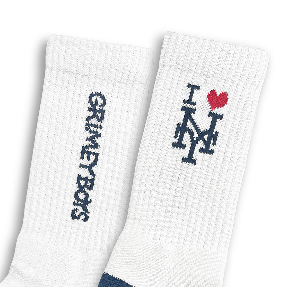 GRIMEY BOYS SOCKS WHITE