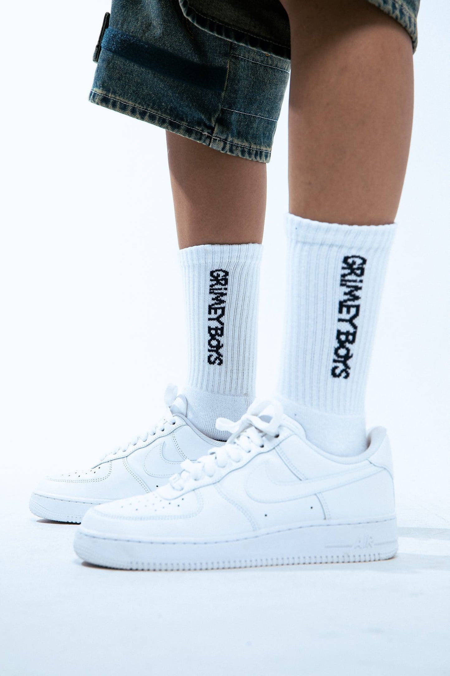 GRIMEY BOYS SOCKS WHITE