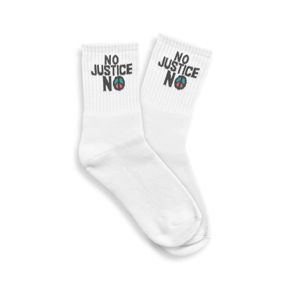 PEACE WITHIN NO JUSTICE NO SOCKS OWHT
