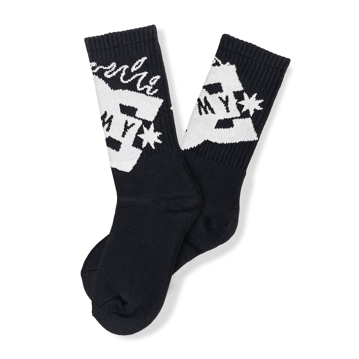 THE SWARM DC SHOES X GRIMEY REGULAR SOCKS BLACK