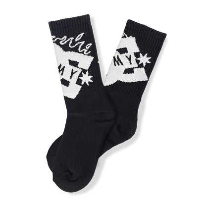 THE SWARM DC SHOES X GRIMEY REGULAR SOCKS BLACK