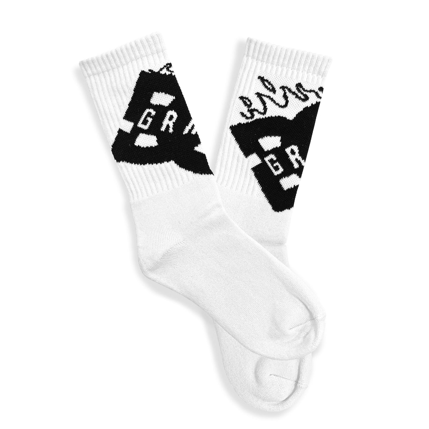 THE SWARM DC SHOES X GRIMEY REGULAR SOCKS OFF WHITE