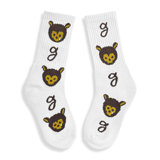 MUD'S THE RESIDENCE REGULAR SOCKS OFF WHITE