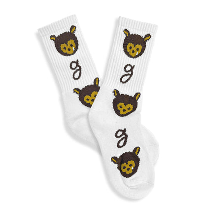 MUD'S THE RESIDENCE REGULAR SOCKS OFF WHITE