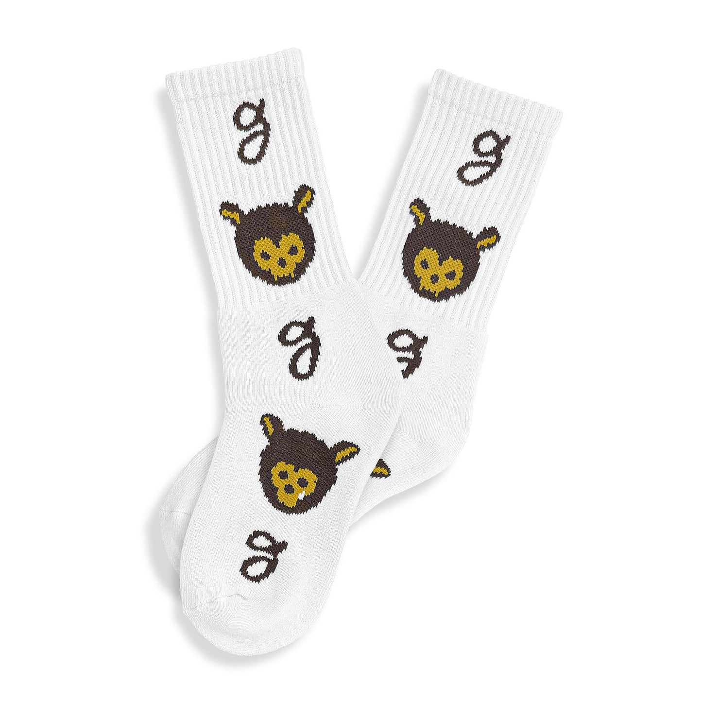 MUD'S THE RESIDENCE REGULAR SOCKS OFF WHITE