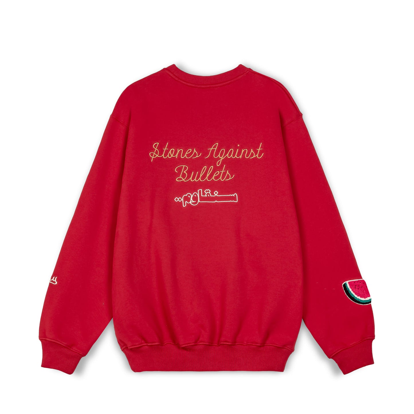 NABLUS VINTAGE CREWNECK DARK RED