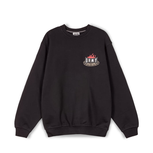 BACK AT YOU VINTAGE CREWNECK BLACK