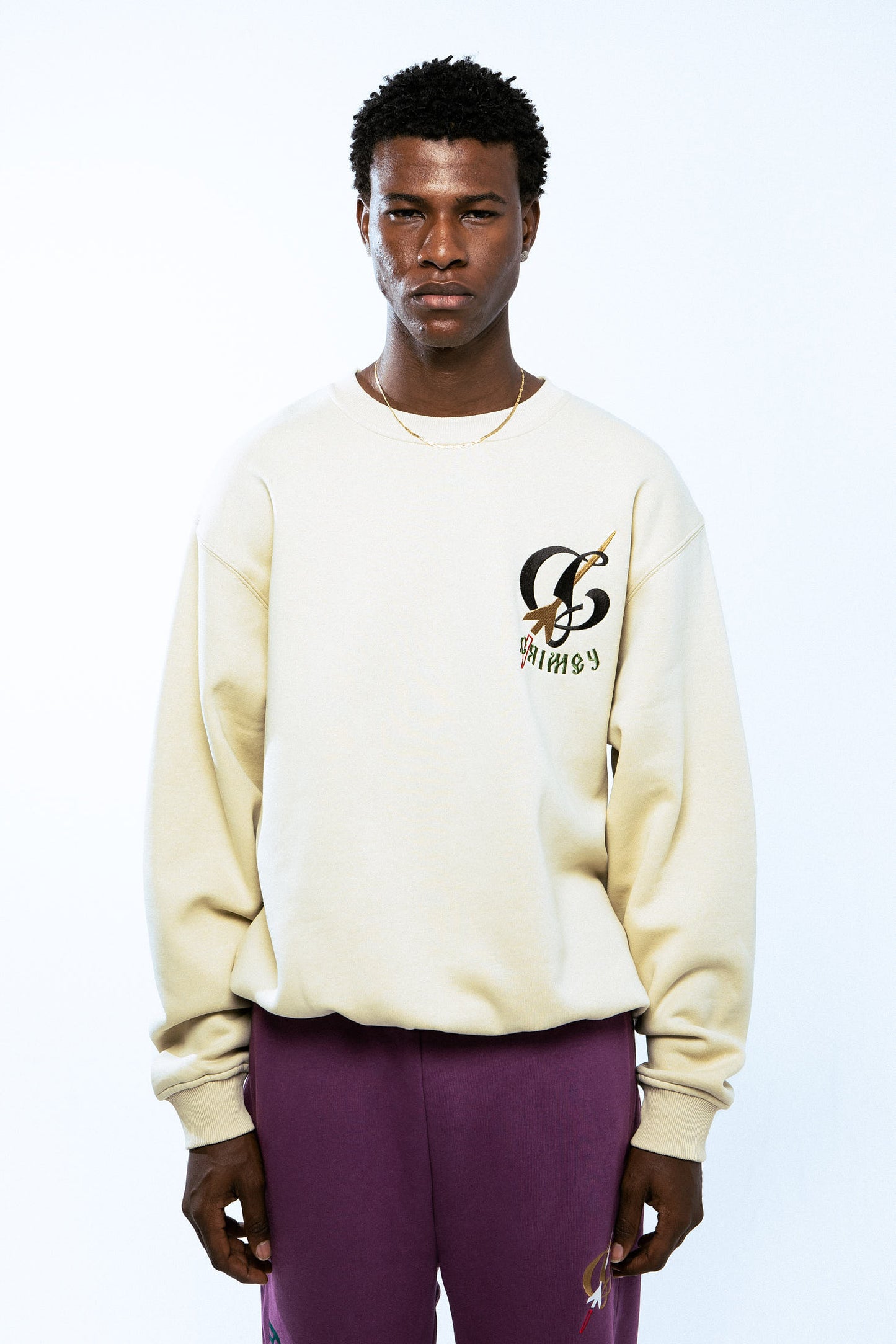 THE LOWER DEPTHS TOCHKA VINTAGE CREWNECK CREAM