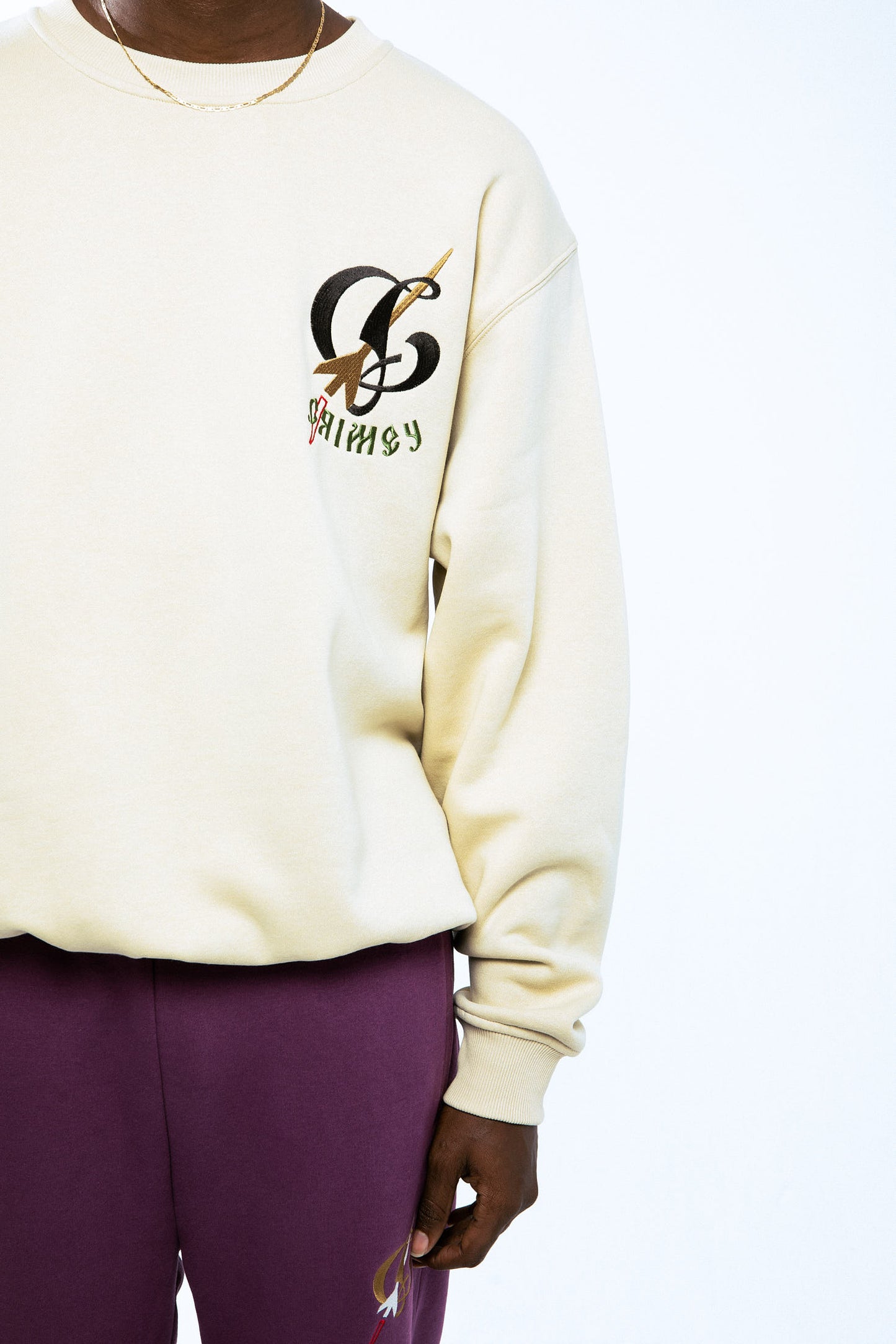 THE LOWER DEPTHS TOCHKA VINTAGE CREWNECK CREAM