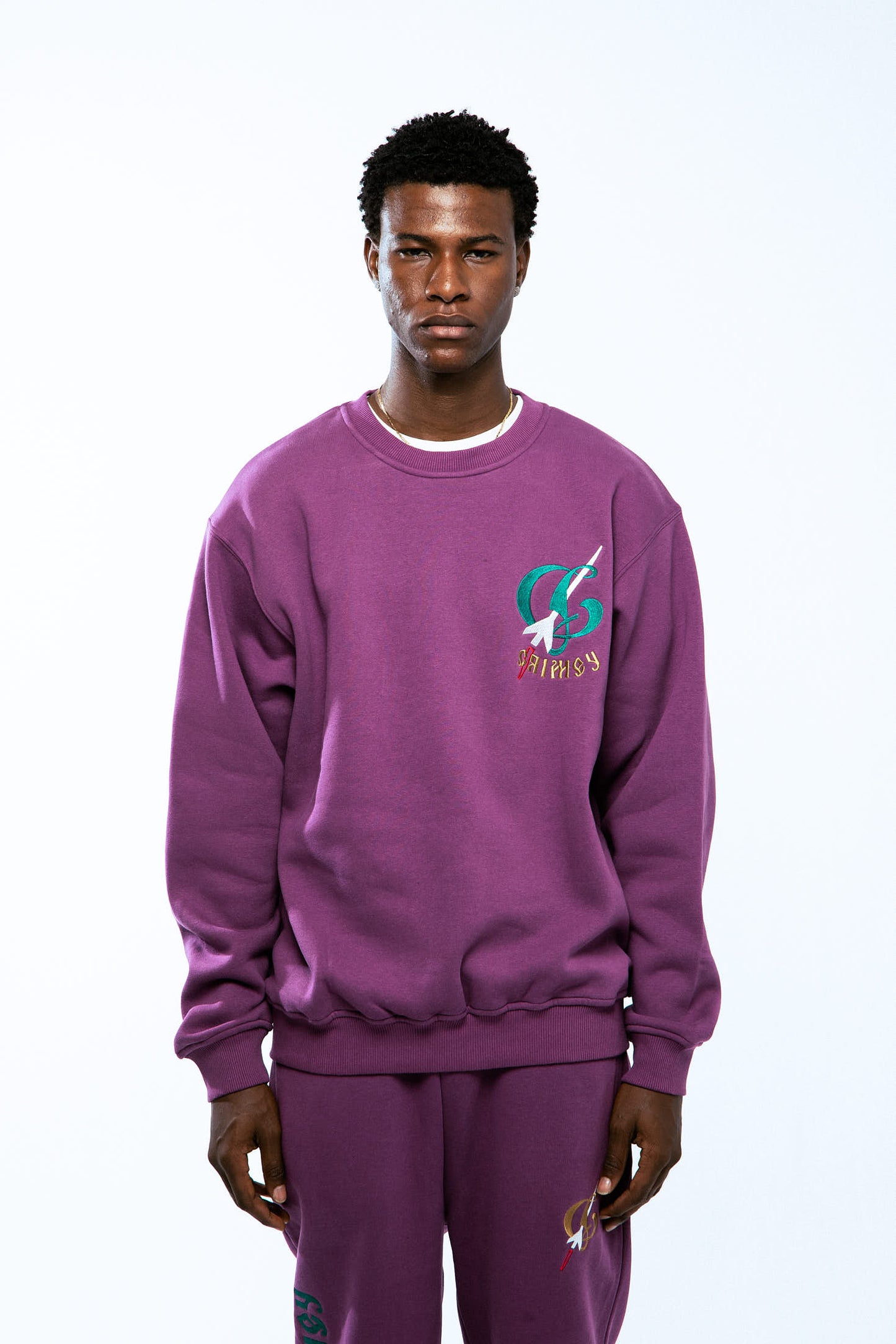 THE LOWER DEPTHS TOCHKA VINTAGE CREWNECK PURPLE