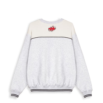 SCRATCHING MEMORIES VINTAGE CREWNECK SPORT GREY