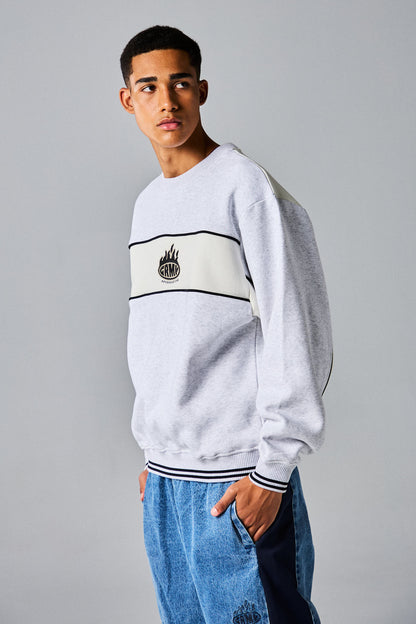 SCRATCHING MEMORIES VINTAGE CREWNECK SPORT GREY