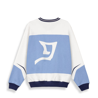 INFAMOUS DEEPER V NECK VINTAGE CREWNECK LIGHT BLUE