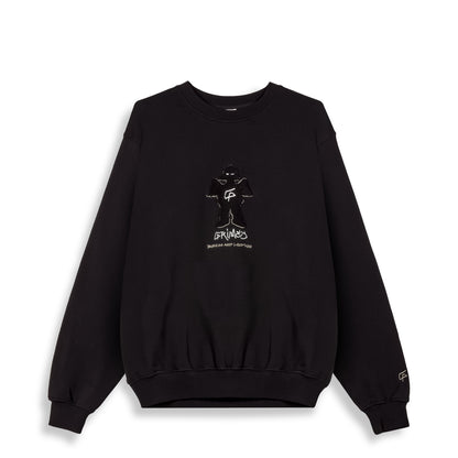 THE SHELTER VINTAGE CREWNECK BLACK
