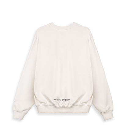 THE SHELTER WE BURN SO SWEET VINTAGE CREWNECK OFF WHITE