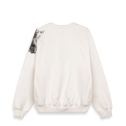 THE SWARM DC SHOES X GRIMEY RAW HONEY VINTAGE CREWNECK OFF WHITE
