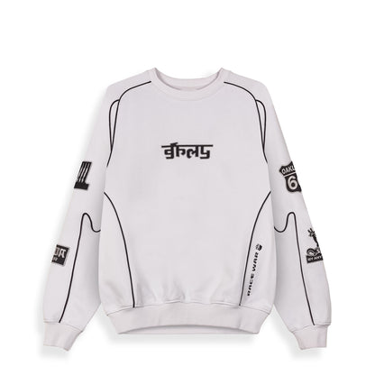 RACE WAR VINTAGE CREWNECK LIGHT GREY