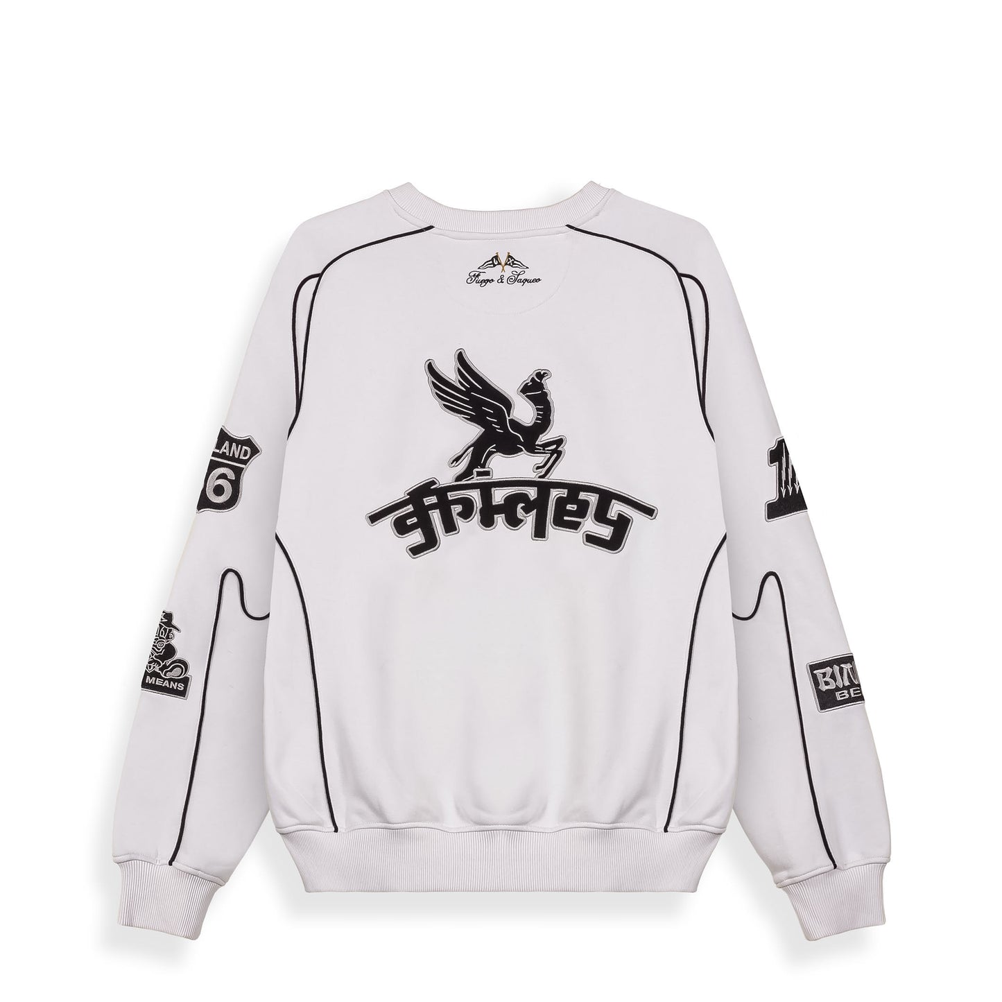 RACE WAR VINTAGE CREWNECK LIGHT GREY