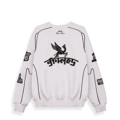 RACE WAR VINTAGE CREWNECK LIGHT GREY