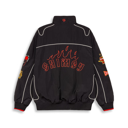 THE LOWER DEPTHS TRACK JACKET BLACK