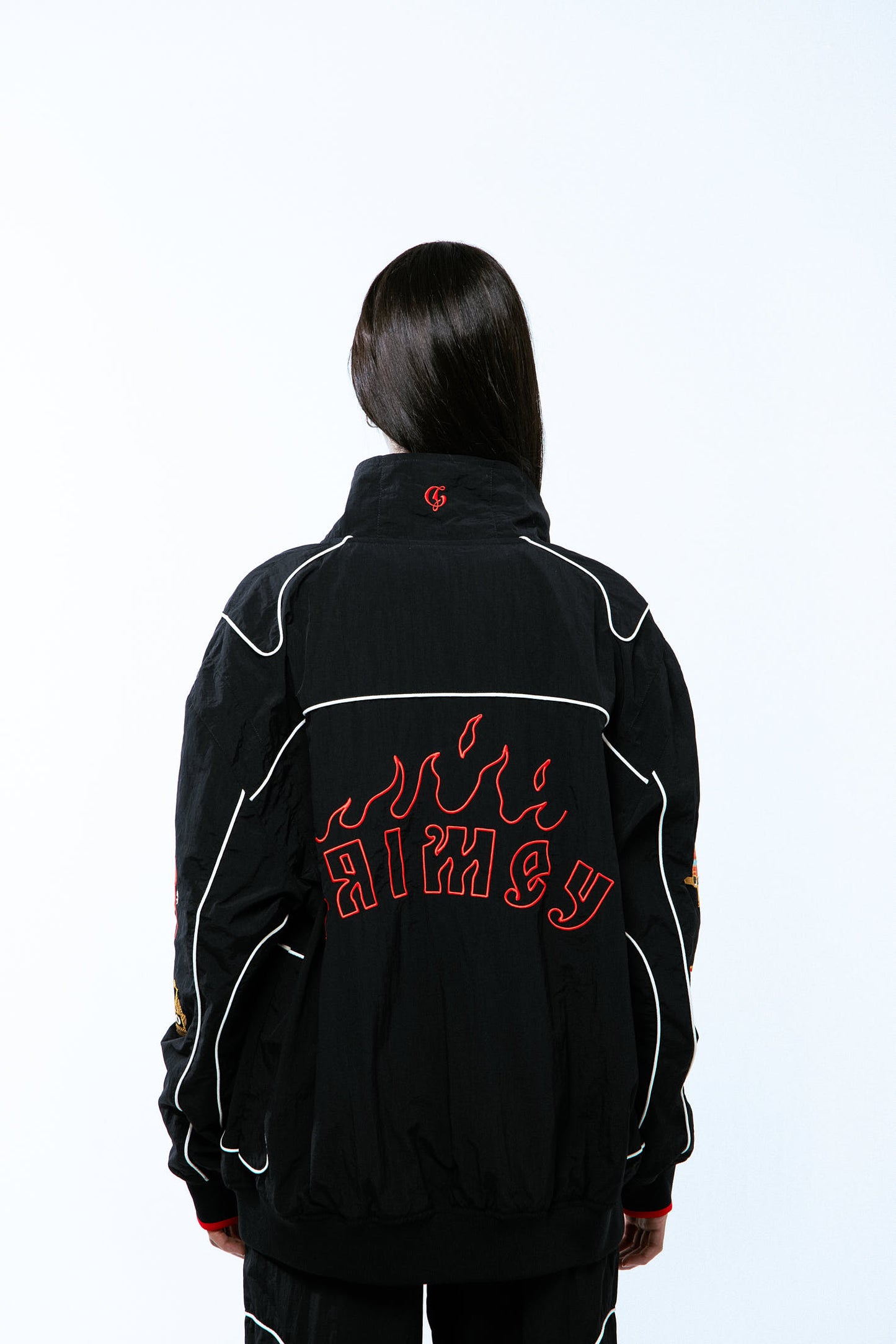 THE LOWER DEPTHS TRACK JACKET BLACK