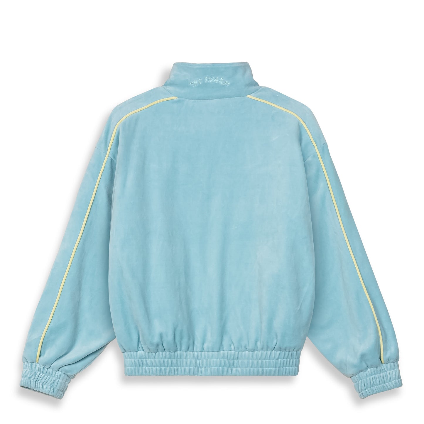 THE SWARM DC SHOES X GRIMEY VELVET TRACK JACKET BLUE