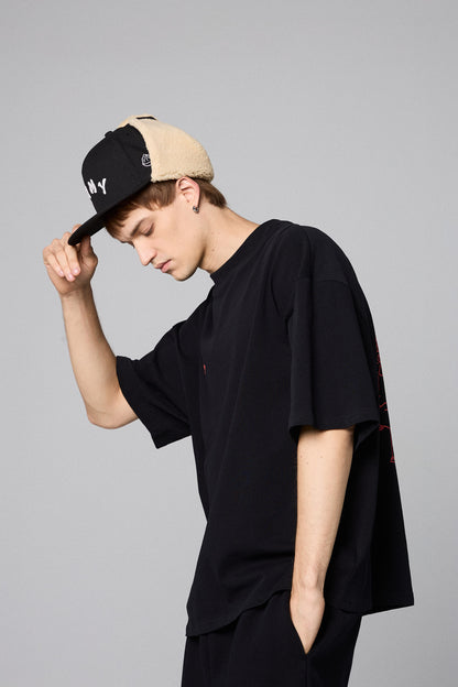 SAMPANS TRAPPER FITTED CAP BLACK