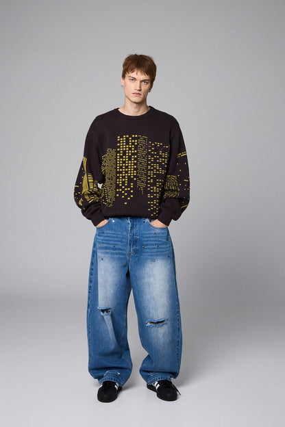 ROYAL PAW BIG BOY DENIM PANTS WASHED BLUE