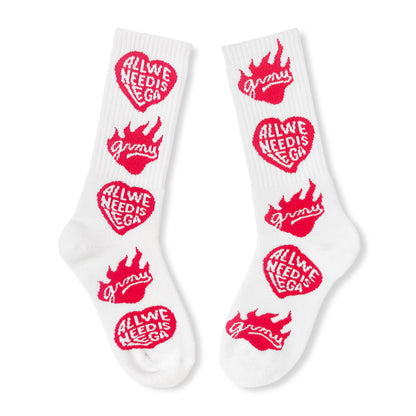 LEGA X GRMY WE ALWAYS DREAMING BUTARQUE SOCKS RED