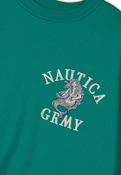 MIGHTY HARMONIST NAUTICA X GRMY VINTAGE CREWNECK GREEN