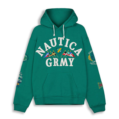 MIGHTY HARMONIST NAUTICA X GRMY VINTAGE HOODIE GREEN