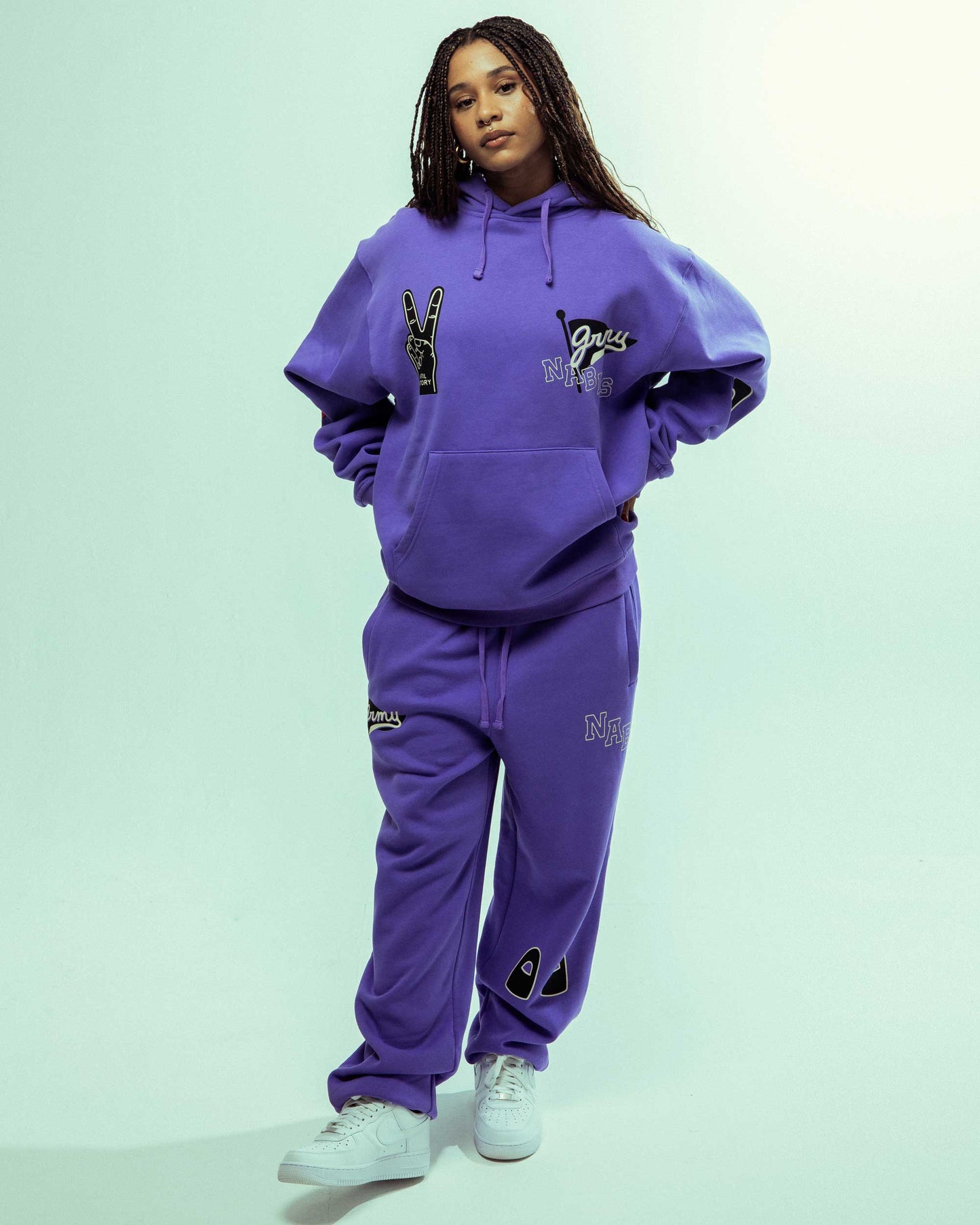 NABLUS SWEATPANTS VIOLET