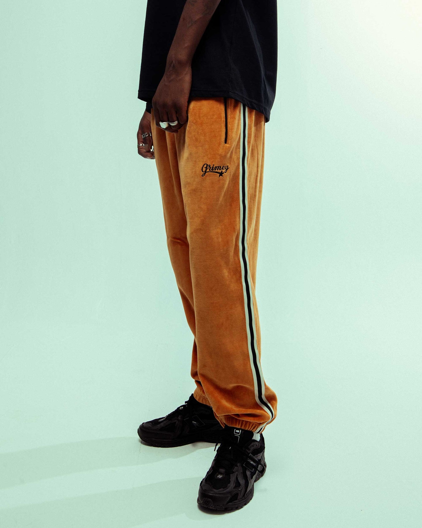 MADRID VELVET TRACK PANTS ORANGE