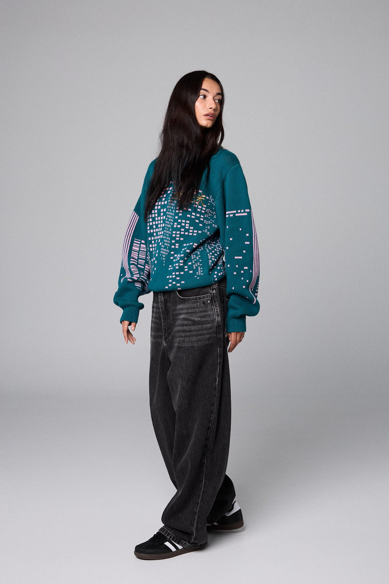 ROYAL PAW KNIT SWEATER GREEN